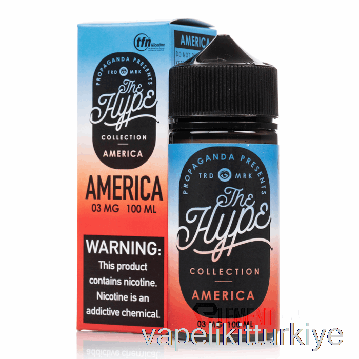 Vape Pen Vape Mate Yutturmaca - Amerika - Propaganda E-sıvıları - 100ml 12mg